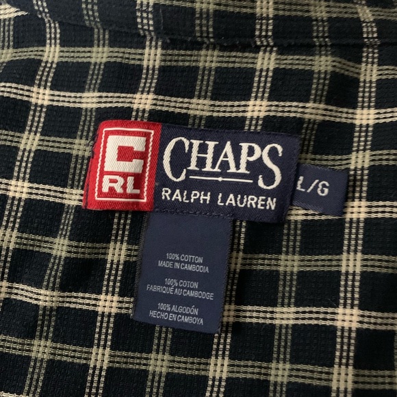 Chaps Ralph Lauren Plaid Short-Sleeve Button-Up - Picture 5 of 5